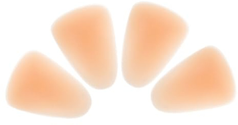 JOINPAYA 4pcs Silicone Knee Pads for Skating and Skiing Shock Absorption Protective Knee Pads with Thickened Fall Protection Easy to Wear and Unisex Beige