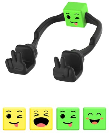 Phone Stand Holder for Desk Stocking Stuffers for Teen Girls Boys Gifts | Dad Mum Christmas Birthday Gifts for Women Men Teenage Adults Wife Husband Presents Peace Sign Phone Holder Cool Gadgets