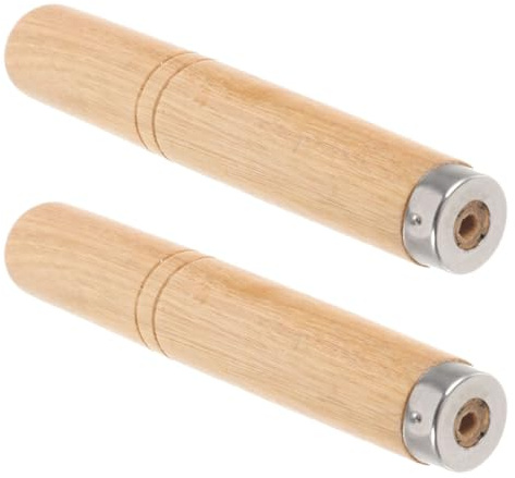 JOINPAYA Manico di Ricambio in Legno per Spatola, Set 2 Pezzi | Legno e Ferro, Manutenzione Semplice, Leggero e Compatibile Pentole e Spatole per Casa e Ristorante