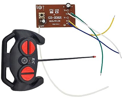 Radiocomando RC da 40 MHz con Scheda Ricevente E Spia Luminosa, Pezzo di Ricambio per Auto Radiocomandate