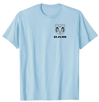 Ram Trucks An American Tradition (Druck auf Vorder- und Rückseite) T-Shirt, Herren, Himmelblau, S