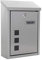 Profirst Mail PM 760 Briefkasten Edelstahl Silber Zylinderschloss 2 Schlüssel Sichtfenster Namensschildhalter Wandbriefkasten inkl. Befestigungsmaterial