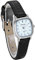 JewelryWe Damen Uhren Schwarz Leder Band Slim Uhr Frauen Kleid Mode wasserdichte Klassisch Zeitlos Einfach Design Analog Quarz Armbanduhr mit Weiß Quadrat Zifferblatt