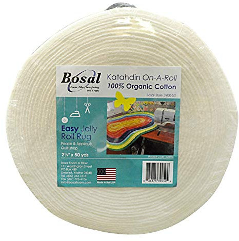 Bosal Katahdin On-A-Roll Organic Cotton Batting 2-1/4 inches by 50 Yards