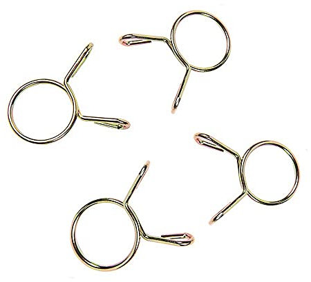 YOFASEN Durchmesser 6-20mm Federklemme Benzinschlauch Leitungswasserrohr Air Rohrschellen Fastener, M16 *50pcs, Gold