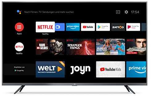 Xiaomi Mi Smart TV 4S 43 Zoll (4K Ultra HD, Triple Tuner, Android TV 9.0, Fernbedienung mit Mikrofon