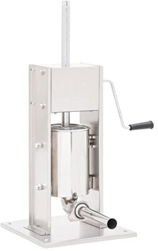 vidaXL Wurstfüller Manuell Wurstfüllmaschine Wurstpresse Wurstspritze Füllmaschine Wurst Presse Wurstmaschine Silbern 3L Edelstahl
