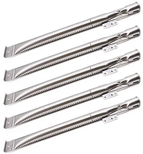 BBQ-Element Stainless Steel Grill Burner Tubes Replacement for Nexgrill 720-0888, 720-0888N, 720-0882S, Gas Grill Pipe Burners for Kenmore, Kitchen Aid, Nexgrill 720-0830H Gas Grill.(5 Pack)
