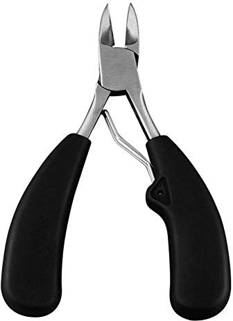 Cortadores de tenazas tijeras Uñas alicates Clipper Exfoliante tijeras Con doble primavera Profesional de uñas Clippers Grueso Uña del dedo del pie black