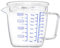 Verres Doseurs Transparent en Verre, Pichet Verre Mesureur avec Couvercle Bécher Gradué 250/500ml Tasse à Mesurer à Micro-Ondes avec Poignée Outil de Mesure pour Mesurer Café/Lait/Vin/Cuisson
