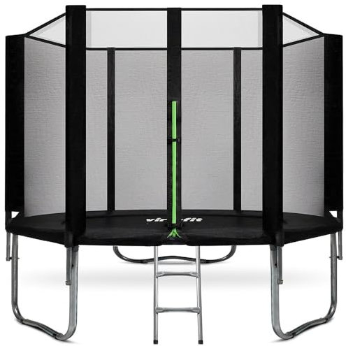 VirtuFit Trampoline avec filet de sécurité - Noir - 305 cm