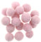 Zasy 15mm Wollfilzkugeln DIY Garland Beads Handmade Modeschmuck Zubehör 20St (Rosa)