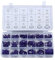 TAKPART 270pcs 18 Größen Auto Klimaanlage Klimakompressor Gummi O-Ring Dichtung Sortiment Kit（Violett）