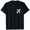Flugzeug geformte Reisepass-Stempel T-Shirt