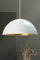 bamyum Lipeo Küchenlampe Hängend, Ø40 cm Küchenlampe, Esstischlampe, Pendelleuchte Küche Metall E27 Esstischlampe Hängelampe Wohnzimmer Pendellampe Hängeleuchte Lampe Schlafzimmer Hängelampe Weiß