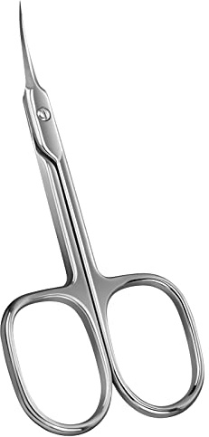 CGBE Cuticle Scissors Extra Fine Curved Blade, Super Slim Manicure Scissors for Cuticles Professional Small Scissors with Precise Pointed Tip Grooming Blades, Eyebrow, Eyelash, and Dry Skin - Silvery