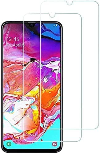 [2 Stück] Panzer Schutz Glas für Samsung Galaxy A70 Schutzfolie 9H Härte HD Clear Glas Displayschutz Ultra Klar Bildschrimschutz