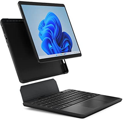 Brydge SP MAX+ - Tastiera e custodia robusta per Microsoft Surface Pro 8, custodia resistente e cablata con touchpad di precisione per Surface Pro 8, colore: nero