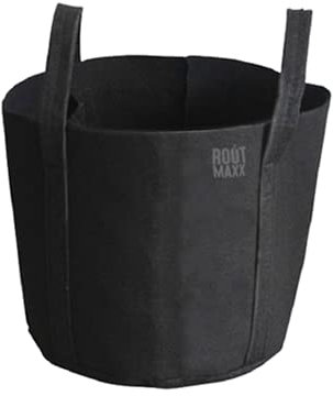 Pot de fleurs Grow - Noir - Dessous de verre rond - Carré - 4 7 11 15 19 26 litres (Fabric 15 L)