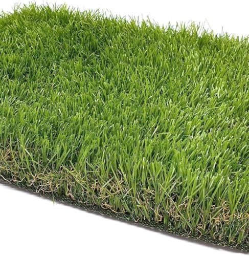 Mugar- Césped Artificial Venezia -Espeso y Agradable- Alturas de 20, 30 y 40 milímetros- (40 mm - 24500 puntadas, 2 x 10 metros)