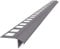 Renoplast® Aluminium Traufprofil K100R 200cm Grau | Fertigstellung von Terrassen und Balkonen | Fliesenböden auf Klebemörtel | Wasser ablaufsysteme Winkelprofil | Korrosionsschutz Balkonprofile