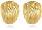 Anten Pink 18K Ohrringe Gold Creolen, Chunky Goldene Ohrringe Damen, Hypoallergen Ohrringe, Schmuck Geschenke für Frauen Damen Mädchen