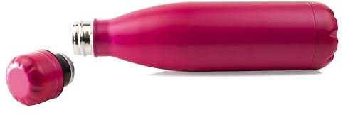 Thermal Personalised Water Bottle | Engraved Metal Water Bottle | Custom Engraved Thermal Water Bottle | Water Bottle for School or Work (Pink)