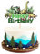 Blumomon 1Pcs Dinosaur Cake Topper Dinosaur Birthday Cake Decorations for Dino Theme Baby Shower Kids Birthday Party Cake Decorations Supplies