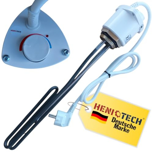 PAG Turbo GmbH® - Heizstab mit Thermostat 230V mit 2kW oder 3kW Heizelement Heizpatrone 5/4 - 6/4 (2kW - 6/4)
