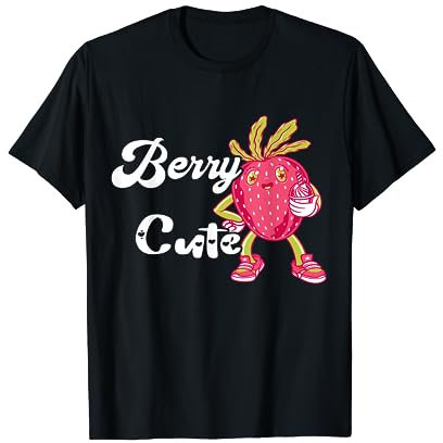 Summer Fruit Shake Sweet Strawberries Berry Cute Strawberry T-Shirt