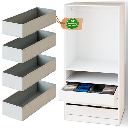 PAX Schubladen Organizer, Boxen zur Kleiderschrank Organisation, Ordnungssystem für Schubkasten 50cm und 100cm (PAX500 (schmal))