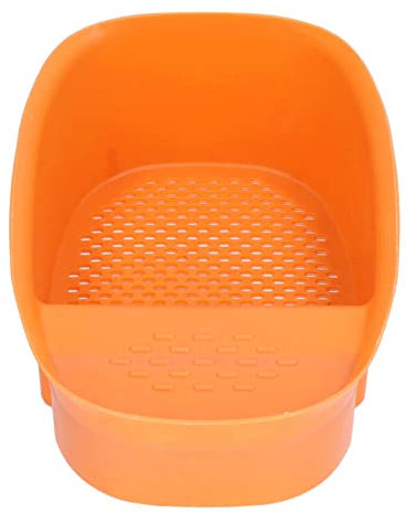 Sink Drain Basket Keep Kitchen Sink Drain Basket, Sink Colander Basket Sink Strainer PP Saddle Shape Kitchen Waste for Fruit Orange (Orange)