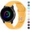 Mugust Bracelet pour Garmin Venu/Venu 2 Plus/Sq/Sq 2 Music - 20 mm - Bracelet de Rechange Classique en Silicone pour Homme et Femme - Curcuma