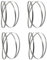 Generisch FMNian 4 Stück Bandsägeblatt 58-1/2 Zoll 1490 mm 1490 x 6,35 x 0,35 mm für Scheppach BASA 1.0 Holzbandsäge