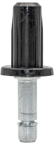 WAGNER Stift + Einschlaghülse 2tlg. - Ø 13/18/8 mm, Höhe 27/26/60 mm, für Möbelrolle / Möbelgleiter mit Aufnahme 8 mm, Stahl verzinkt / Kunststoff, Klemmring - 11008299