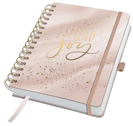 SIGEL JP205 Tagesplaner undatiert, Tageskalender ohne Datum, 120 g/m², ca. A5, Hardcover, für 110 Tage, 240 Seiten, Glittery Joy, vegan, aus nachhaltigem Papier, Jolie, undated Planner