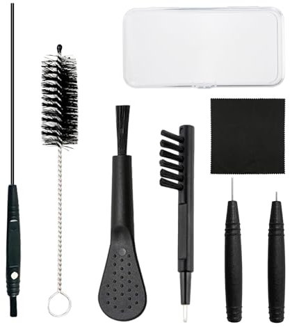 8 Piece Hearing Aid Cleaning Tools, Hearing Aid Cleaning Accessories, Headphone Cleaner, Portable Cleaning Brush for Hearing Aids, Headphones, Earplugs