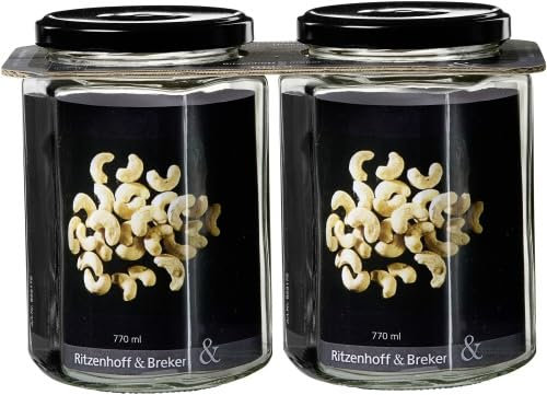 Ritzenhoff & Breker Vorratsglas Mara Größe 2er Set Vorratsglas 770 ml Mara