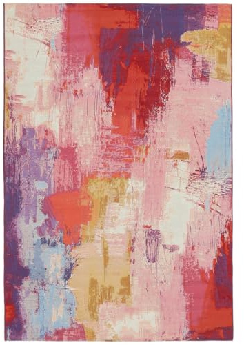 RugVista Anya In & Outdoor-Teppich, Rechteckig, 200 x 300 cm, Mehrfarbig | Moderne, Mittlerer Stapel, Nur Handwäsche, Oeko-Tex 100, UV-beständig, Küche, Patio