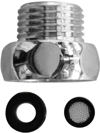 COFEDON Reduzierstück 3/4 Zoll Innengewinde auf 1/2 Zoll Außengewinde in Chrom – Verchromter Adapter zur Reduzierung auf 1/2 Zoll für Brauseschläuche