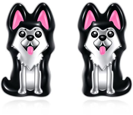 YFN Schäferhund Ohrringe für Frauen Sterling Silber Shepherd Schmuck Mother's Day Graduation Geburtstag Geschenk (sheepdog)