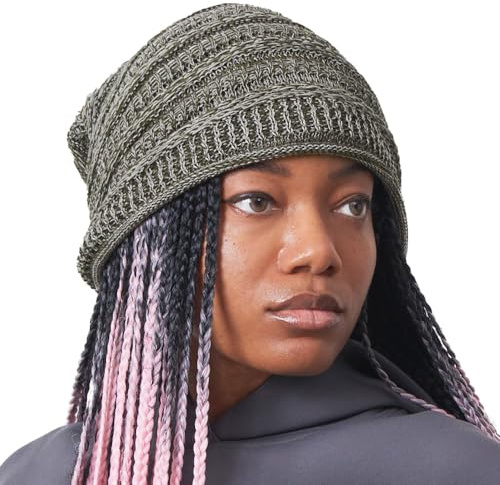 CHARM Slouch Strickmütze Baumwolle Chemo Hut - Sommer Weite Mütze Hipster Beanie Herren Damen