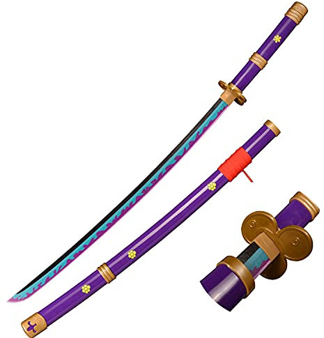 Eroberer Replica Spade Legno Anime Cosplay Spada, Roronoa Zoro Samurai Spada, Anime Fan, Sky Feather Slash, Lama Viola Yama Enma
