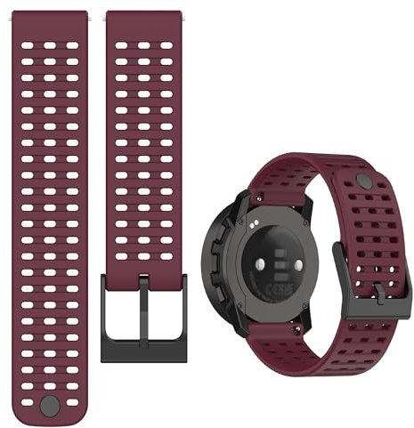 Gheper Band Kompatibel mit Suunto Race/Race S/Vertical/ 9 Peak Pro/ 9 Peak/ 5 Peak Smartwatch-Zubehör Weiches Silikon Ersatzarmband