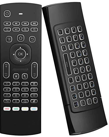 Hztuang Tastiera Wireless MX3 Air Mouse Intelligente Retroilluminato 2.4G RF per Tx3 Android TV Box