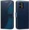 Auslbin Hülle für Motorola Moto G84 5G 6.5 mit Standfunktion, Kontrastierende Farben PU -Schutzhülle, Leichtes Geschäft Mobile G84/XT2347 Handyhülle, Blau