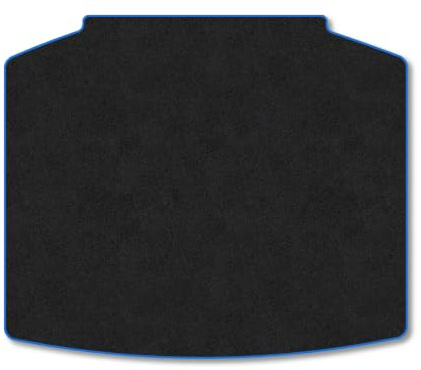 Skoda Scala [Hatchback] (2018+) Boot Mat Accessories Tailored Fit Carpet Boot Liner non Slip Blue Trim Full Coverage Compatible Accessory Protector Granulated Backing Hand-Finished
