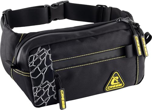 CRESSI Koala Pouch Black - Wasserabweisende Unisex Gürteltasche für Wassersportaktivitäten, Schwarz, Einheitsgröße