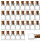 SGERUFZ 30 Pcs Botellas de Cristal Pequeñas de 1 ml con Tapón de Corcho Ideal para Decoración Regalos de Boda y Fiestas