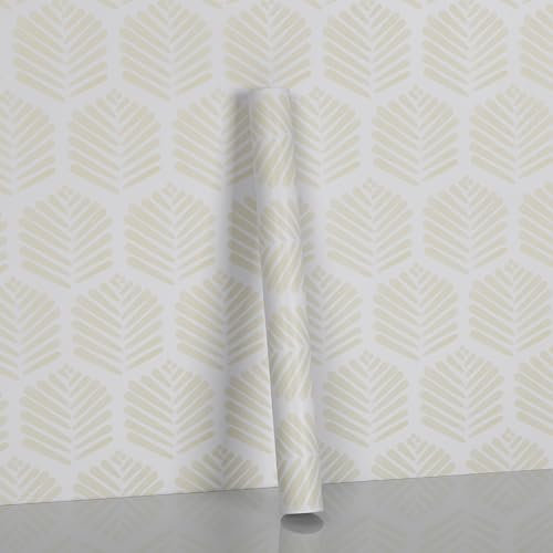 Hode Papier Adhesif pour Meuble 44cmx3m, Rouleau Adhesif pour Meuble Jaune, Vinyle Papier Peint Autocollant Impermeable pour Armoires Murs Salon Chambre